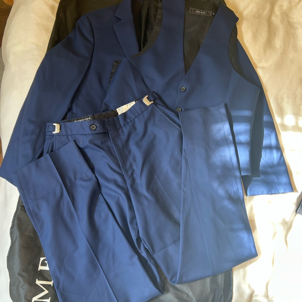 Men's Vera Wang Navy Suit Set